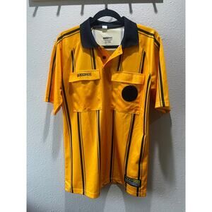 Team Ref Yellow Short Sleeve Soccer Ref Jersey Unisex Size M